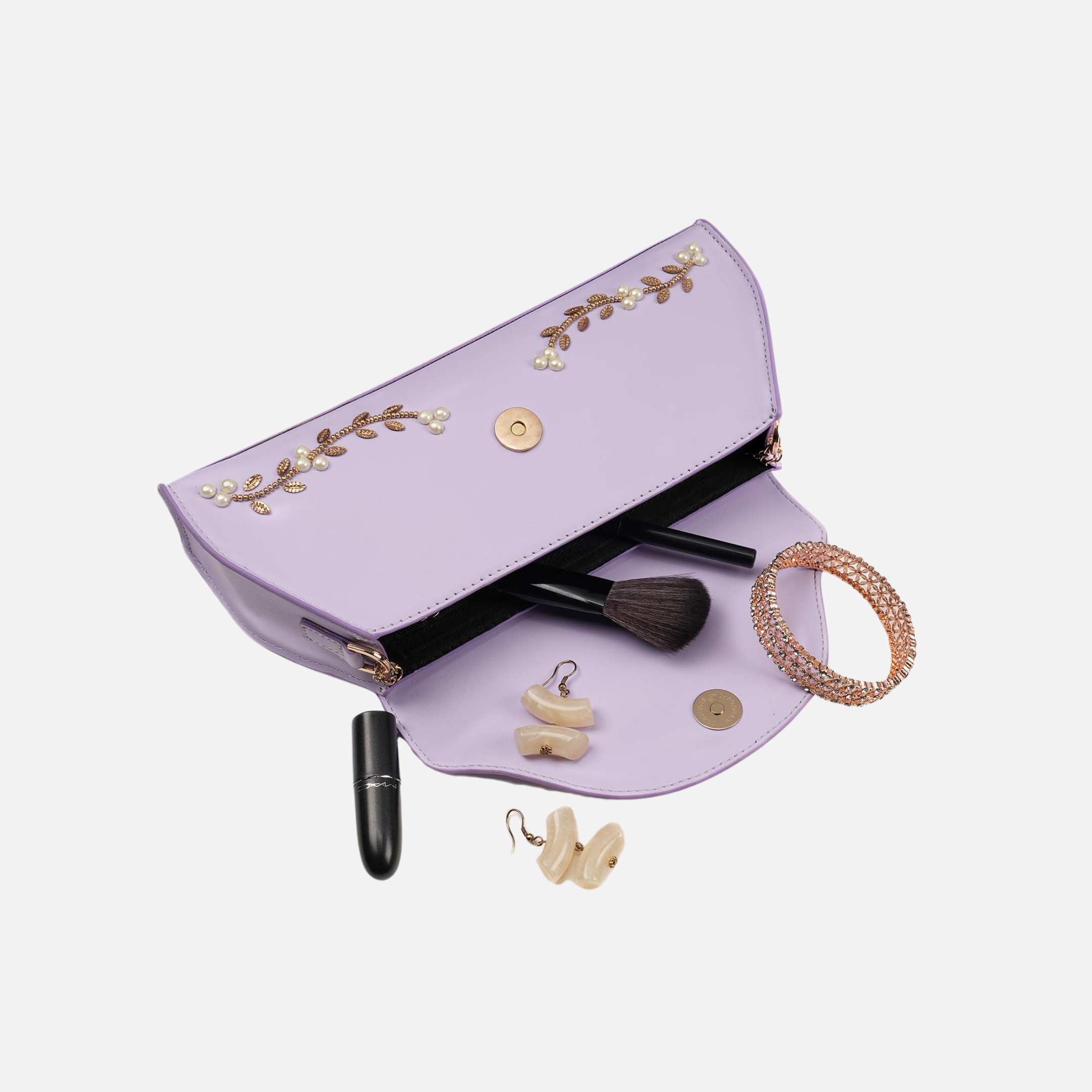 Lavender Jewel Evening Clutch