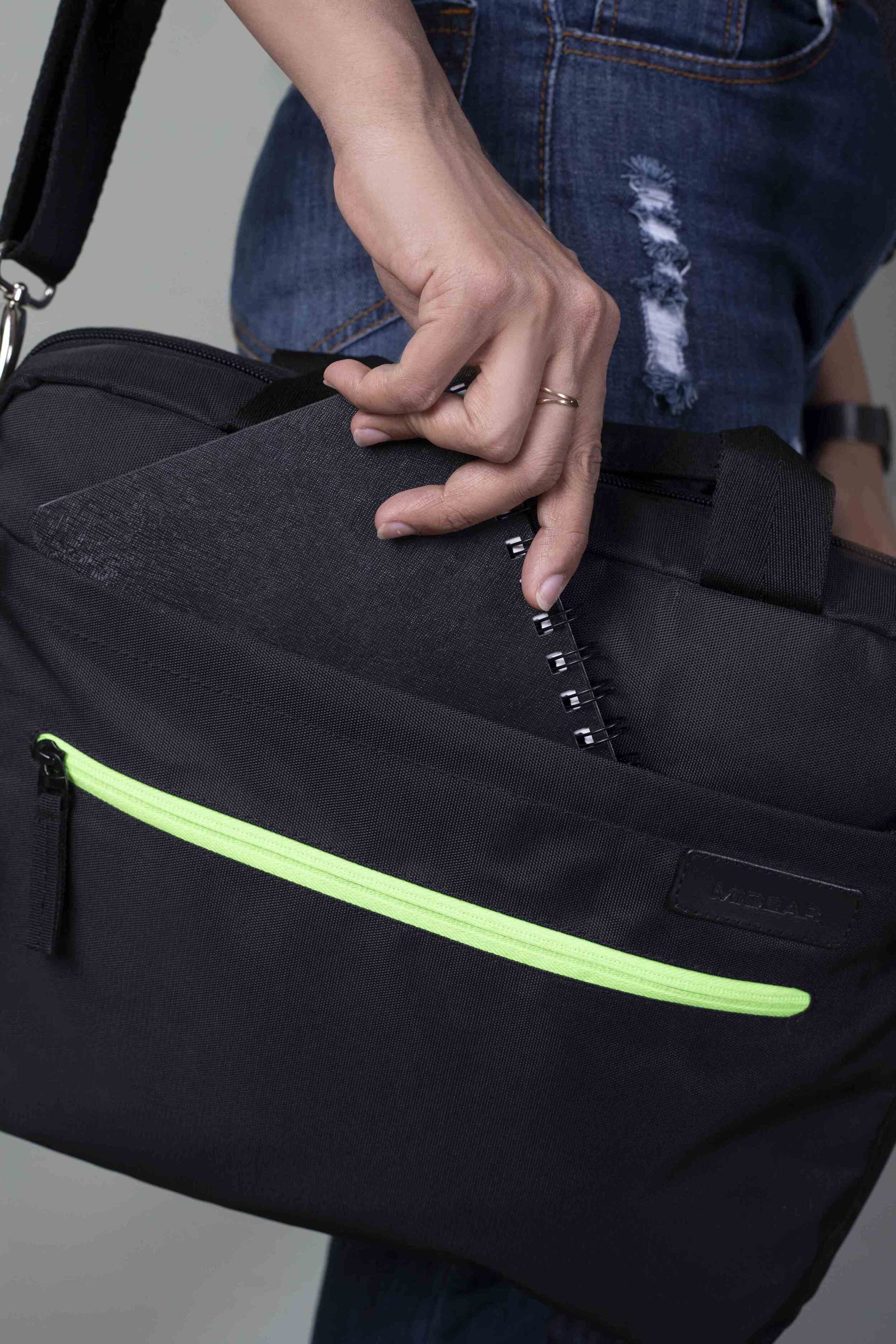 NeonVerse Messenger Laptop Bag