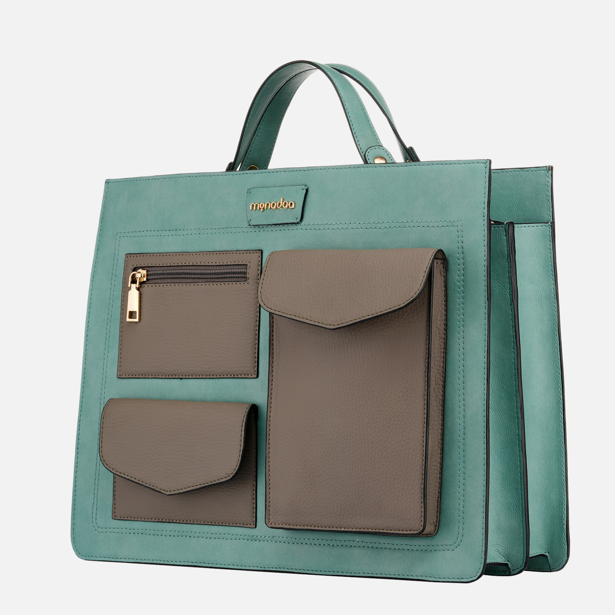 Turquoise Jass Tote Bag