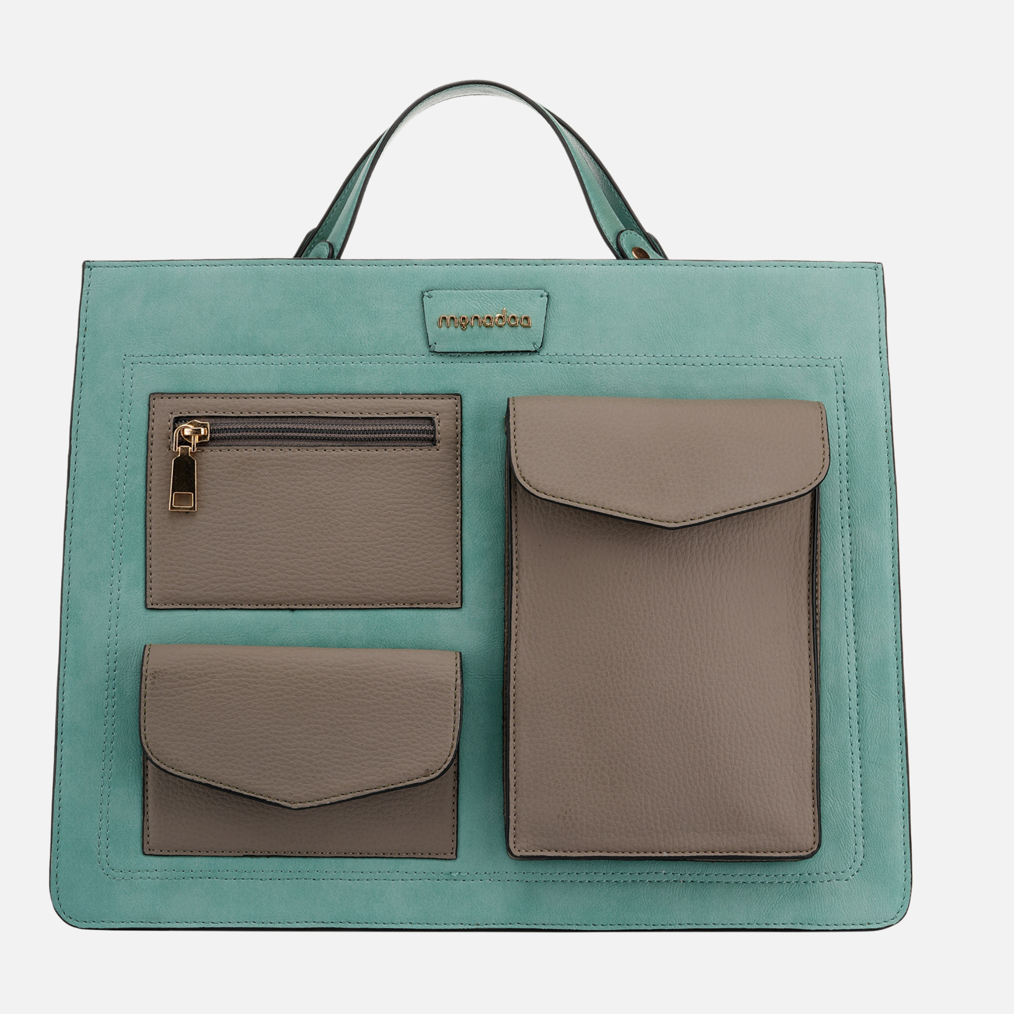 Turquoise Jass Tote Bag