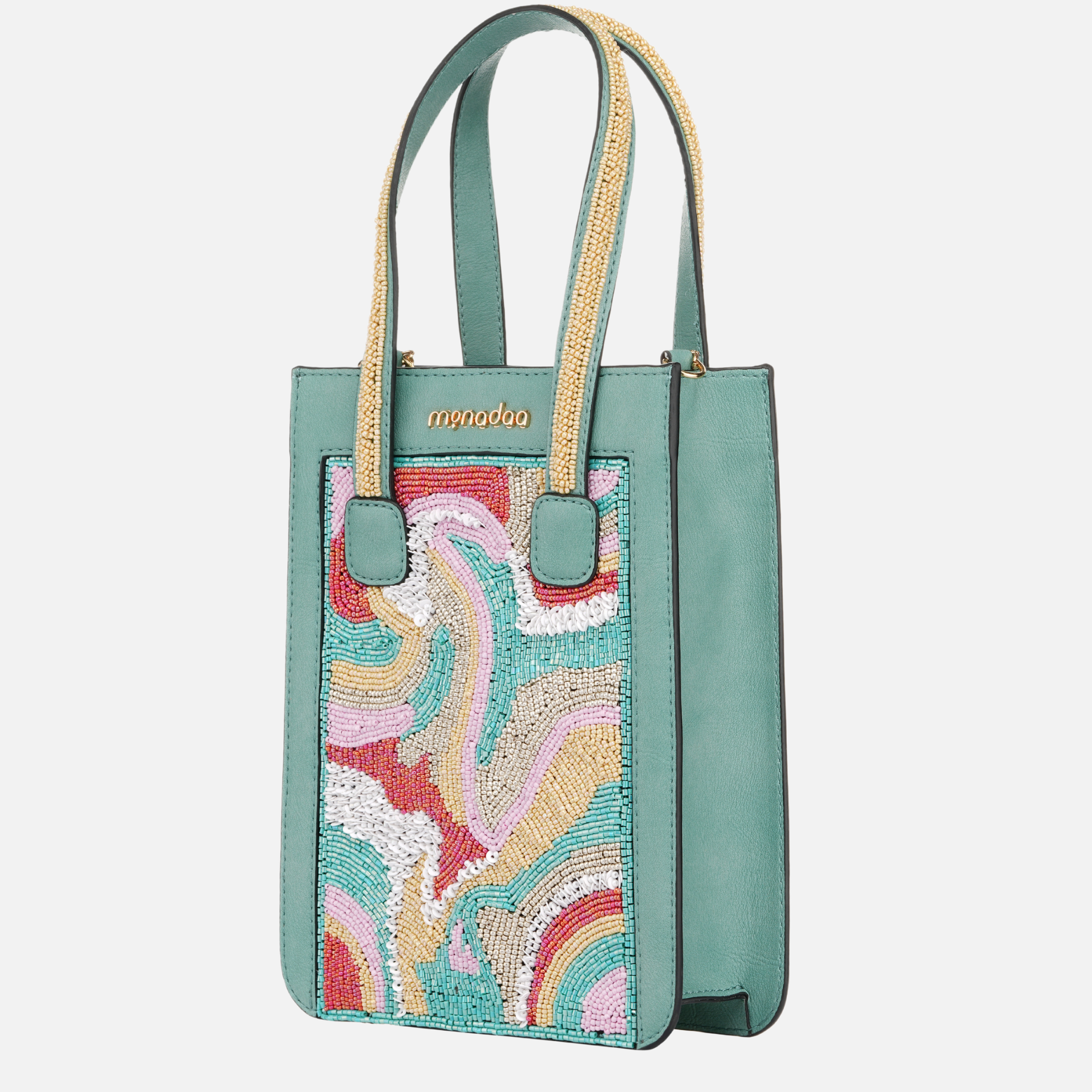 Turquoise Alicia Abstract Mini Bag