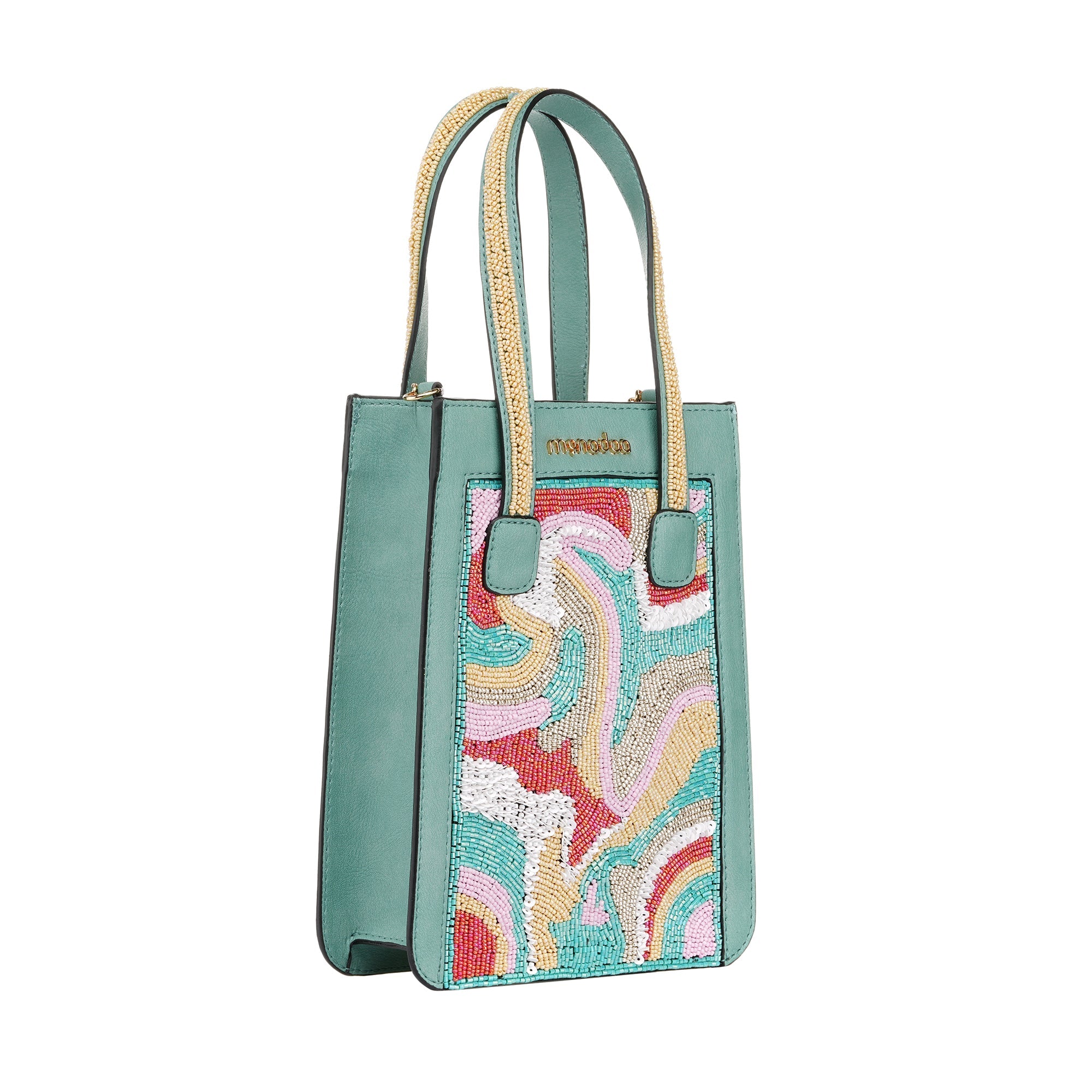 Turquoise Alicia Abstract Mini Bag