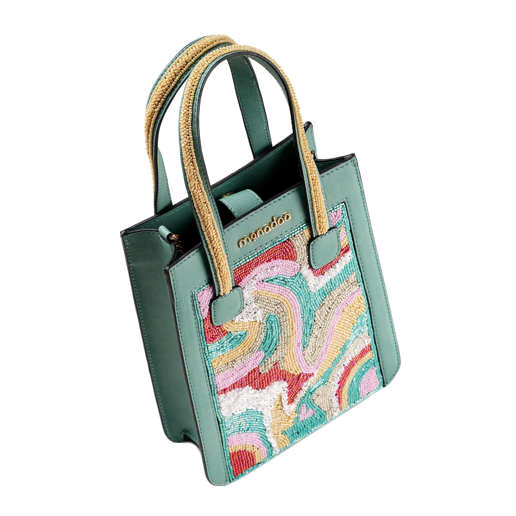 Turquoise Alicia Abstract Mini Bag