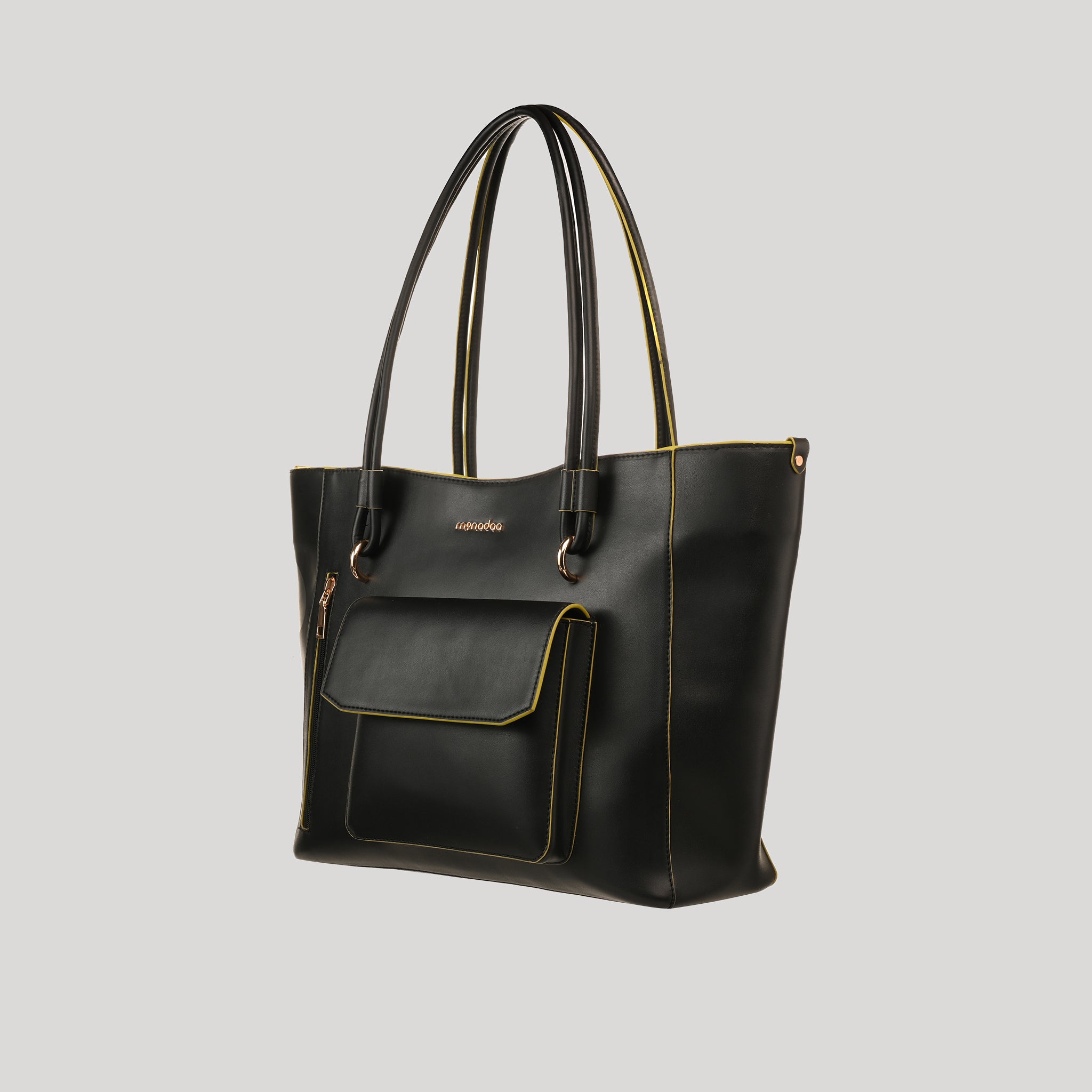 BLACK ASTRA TOTE BAG