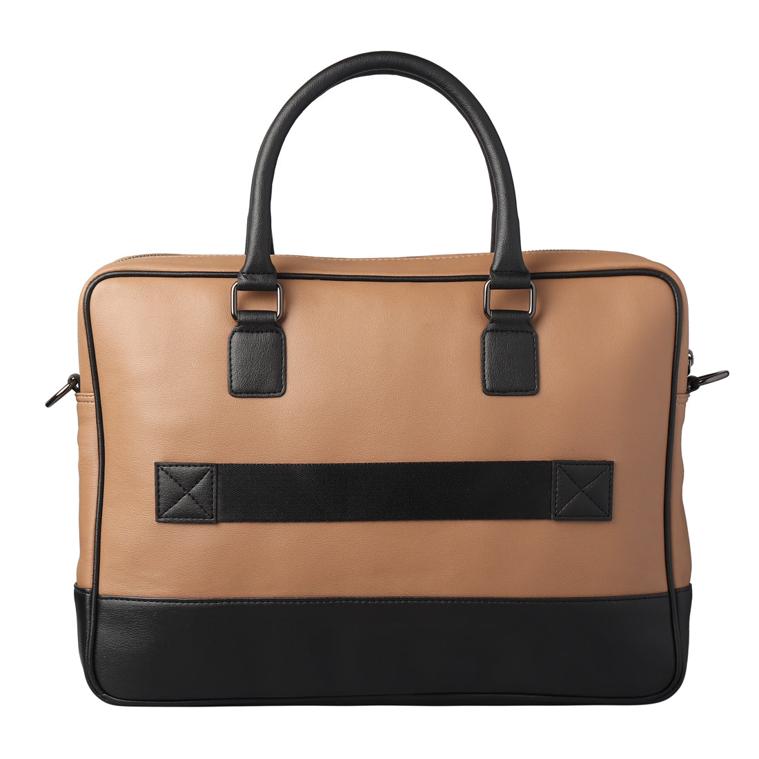 Beige Bi-Hue Messenger Laptop Bag