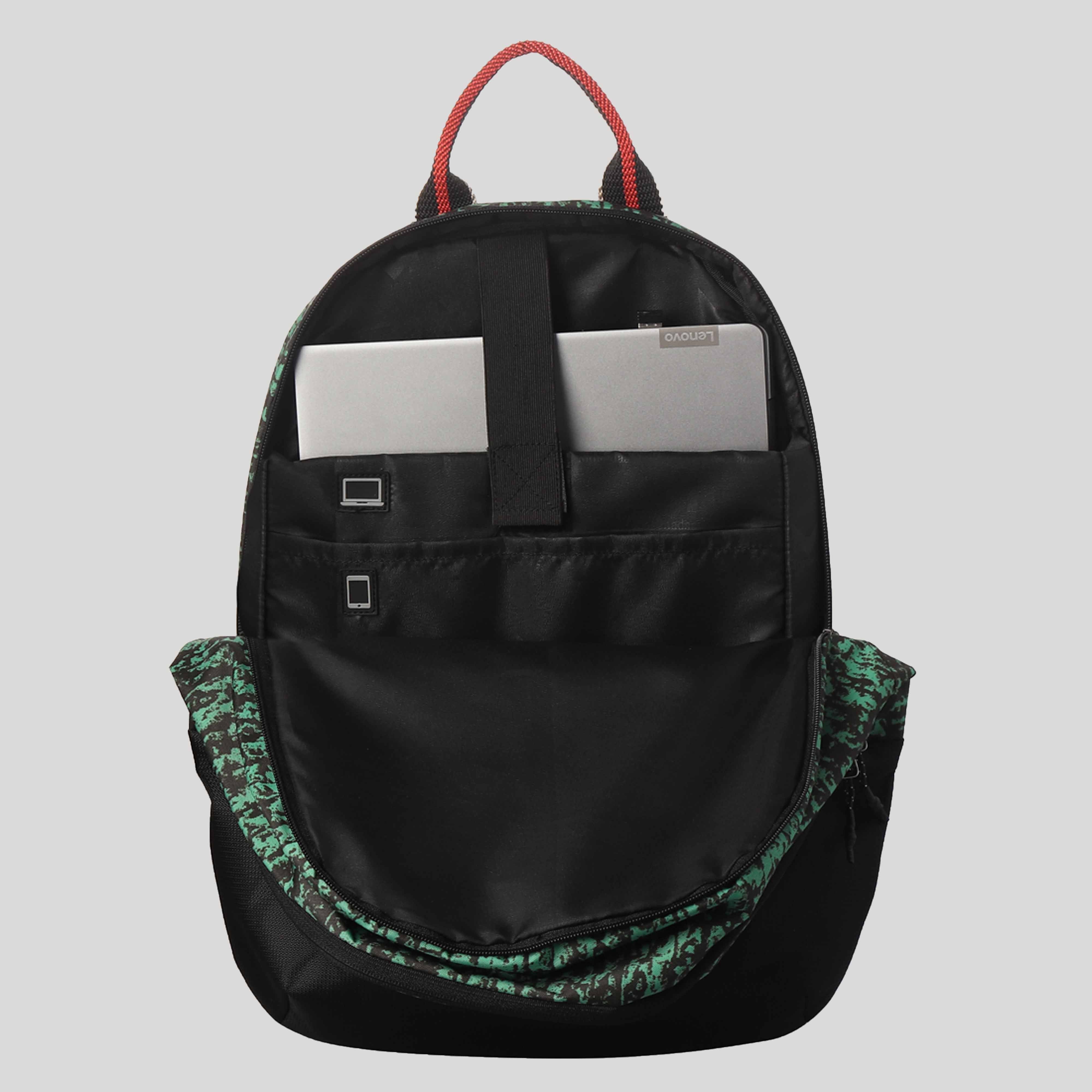 Green Abstract Commuter Backpack