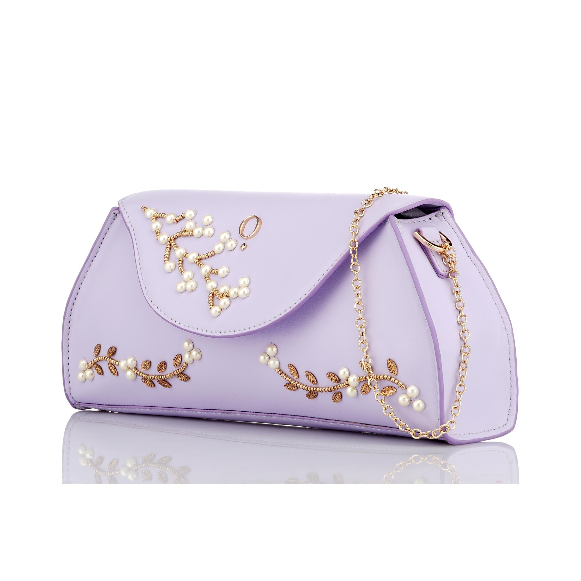 Lavender Jewel Evening Clutch