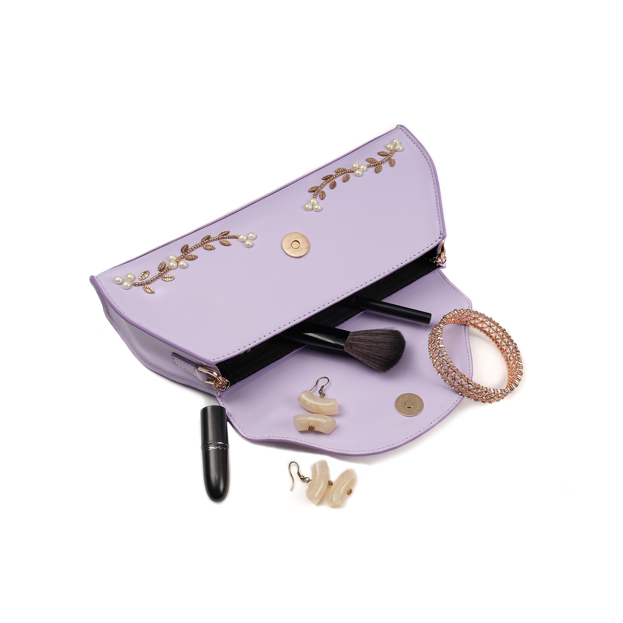 Lavender Jewel Evening Clutch