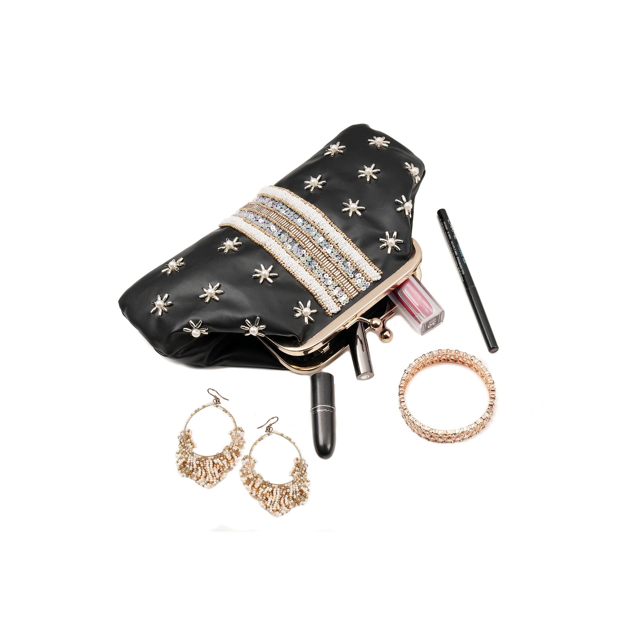 Black Lucie Evening Bag